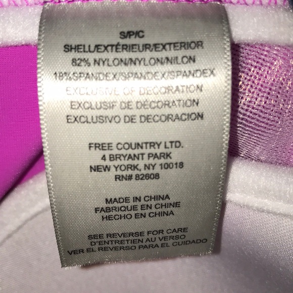 Free Country tankini double straps molded cups - Picture 7 of 7